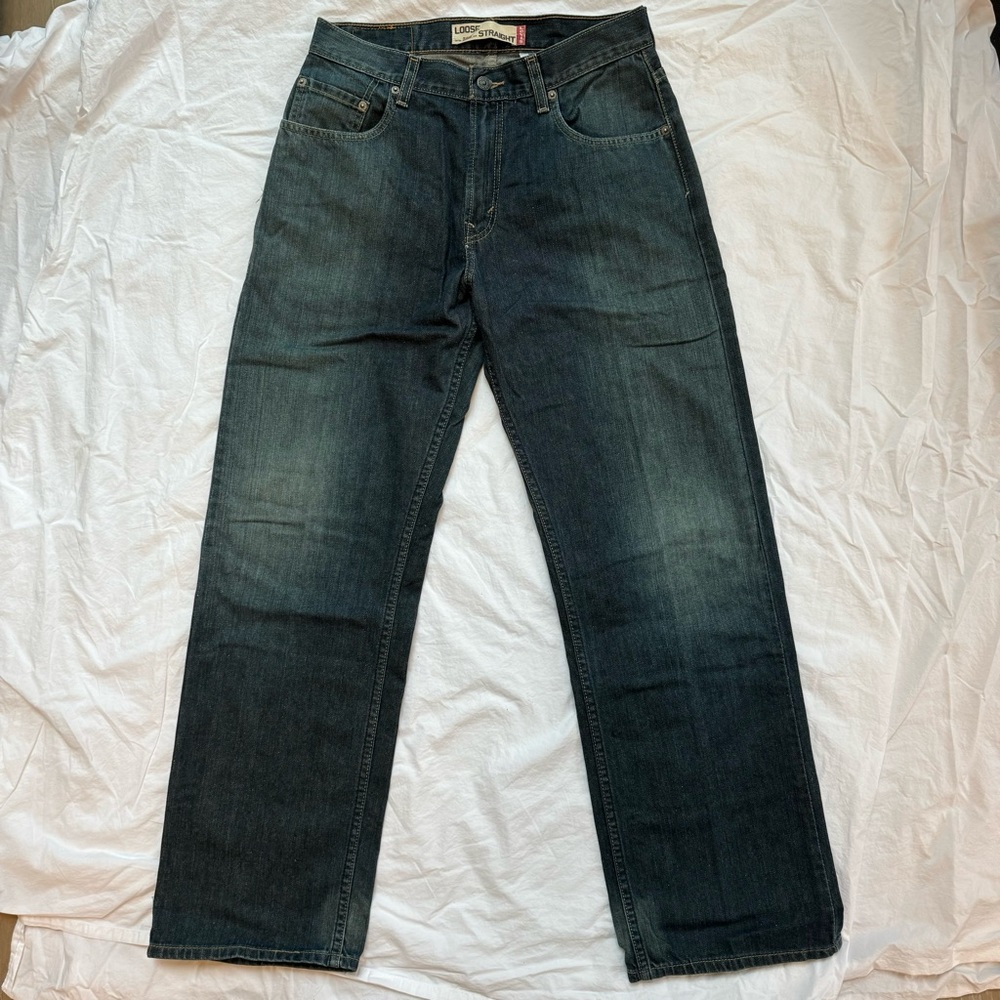 Levi’s 569 Loose Straight Relaxed Fit Jeans Off Blue 30 x 32